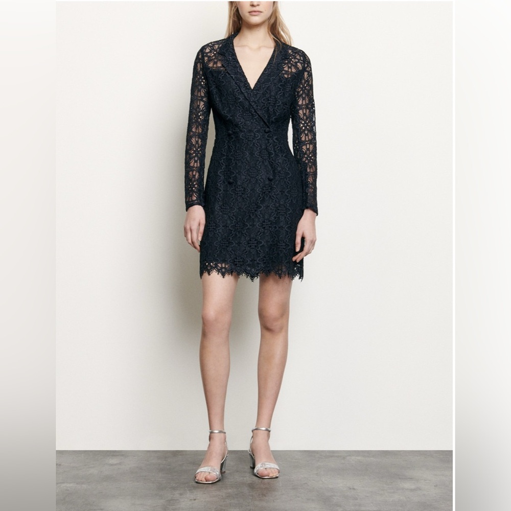 Sandro Nanie Mini Lace Dress size S - Picture 11 of 11